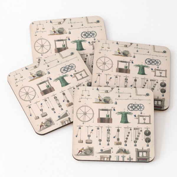 Item preview, Mechanical powers. Popular diagrams. 1850 designed and sold by Gin  Neko.