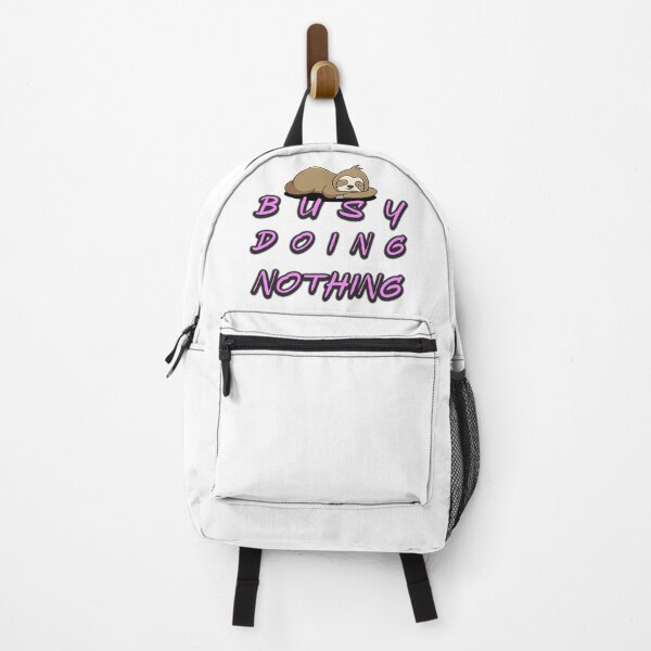 Item preview, Busy Doing Nothing Sleepy Sloth white designed and sold by oxoxoxo.