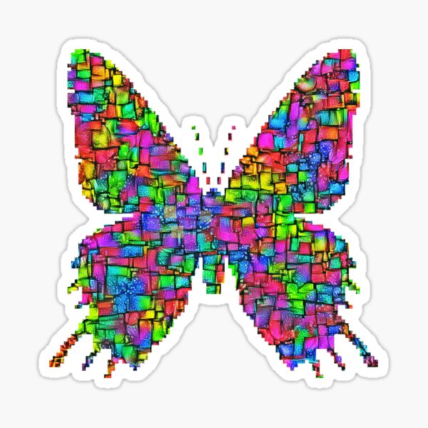 Item preview, Artificial neural style Simplex pixel Papilio Gloria butterfly designed and sold by blackhalt.