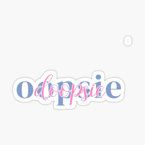 Vista previa del artículo con la obra «Diseño gráfico Oopsie Doopsie», diseñado y vendido por TheVibeMerchant.