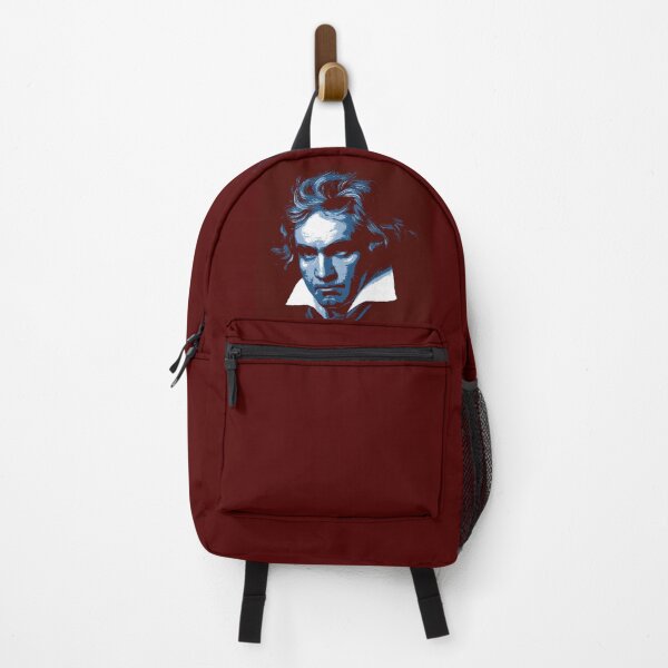 Item preview, Ludwig van Beethoven Dark Blue Red Portrait designed and sold by zavadadesigns.