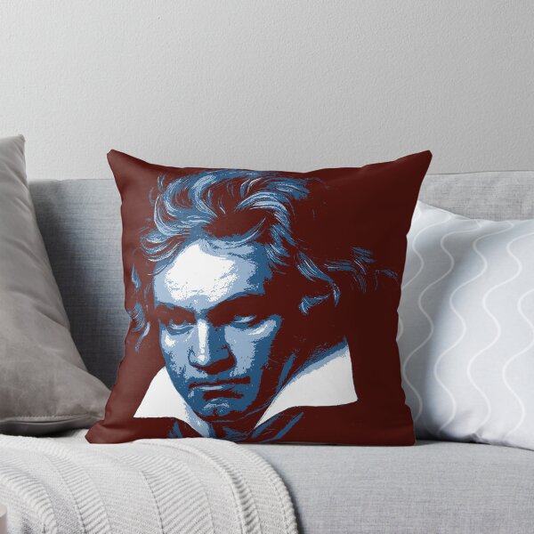 Item preview, Ludwig van Beethoven Dark Blue Red Portrait designed and sold by zavadadesigns.