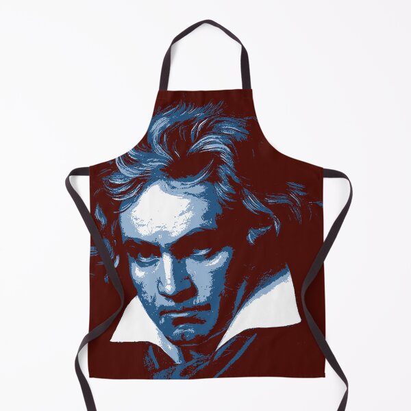 Item preview, Ludwig van Beethoven Dark Blue Red Portrait designed and sold by zavadadesigns.