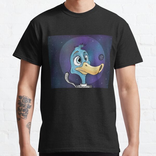 Blue Duck in Space Classic T-Shirt