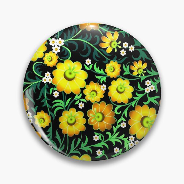 Item preview, khokhloma flower  yellow designed and sold by Aleks96.