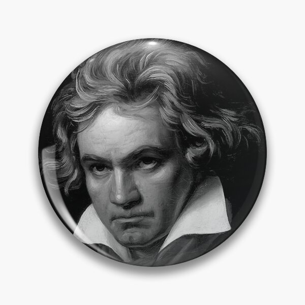 Item preview, Ludwig van Beethoven Black and White Portrait designed and sold by zavadadesigns.