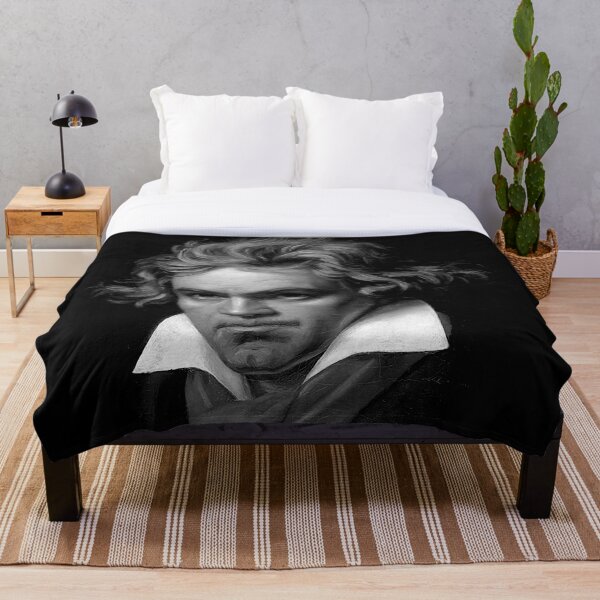 Item preview, Ludwig van Beethoven Black and White Portrait designed and sold by zavadadesigns.