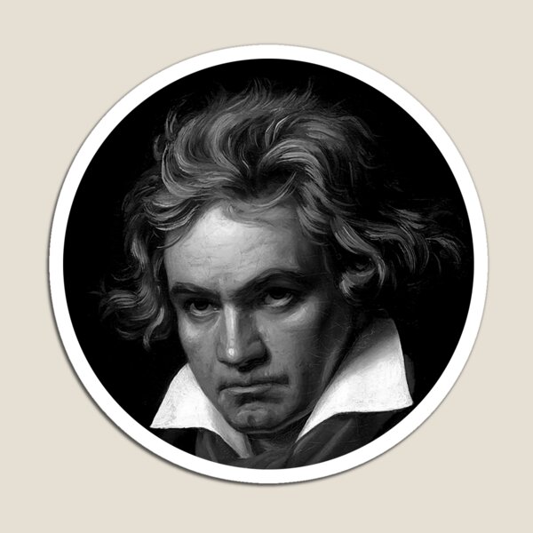 Item preview, Ludwig van Beethoven Black and White Portrait designed and sold by zavadadesigns.