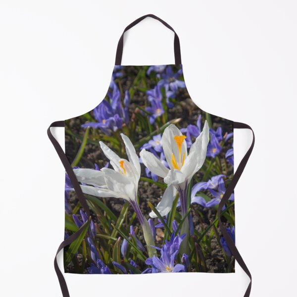Item preview, two white flowers with yellow stamens surrounded by purple flowers designed and sold by nataliavavilina.