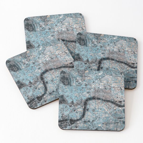 Item preview, 1889 Vintage Map of London designed and sold by Gin  Neko.