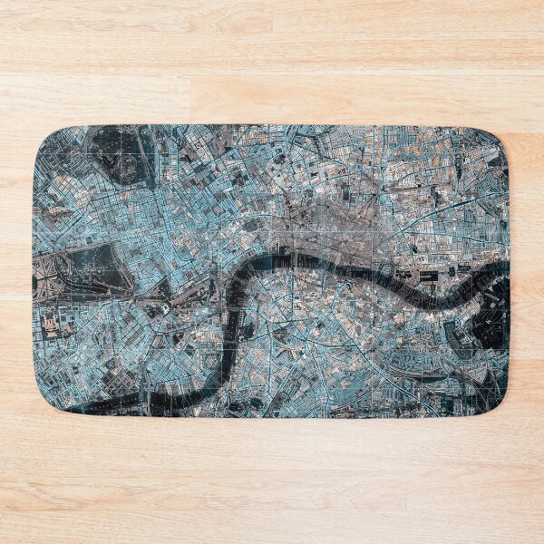 Item preview, 1889 Vintage Map of London designed and sold by Gin  Neko.