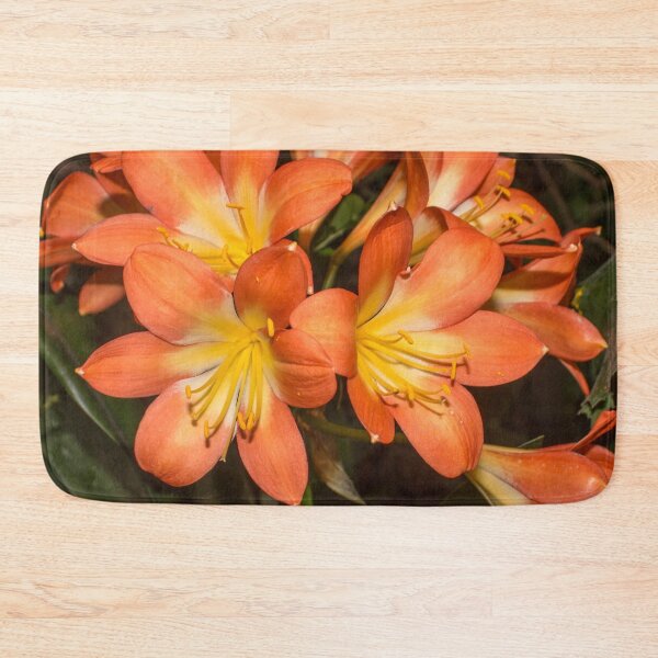 Item preview, large orange flowers surrounded by green foliage designed and sold by nataliavavilina.