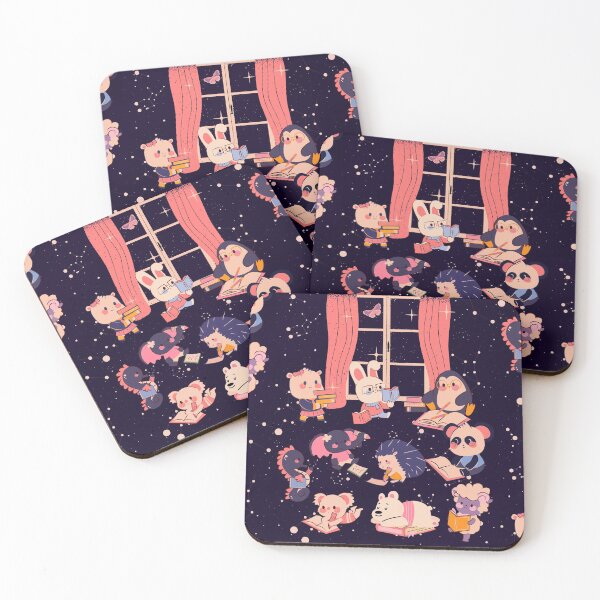Item preview, Cute Baby Animals Studying at Night - New Baby Gift  designed and sold by NihaCollection.