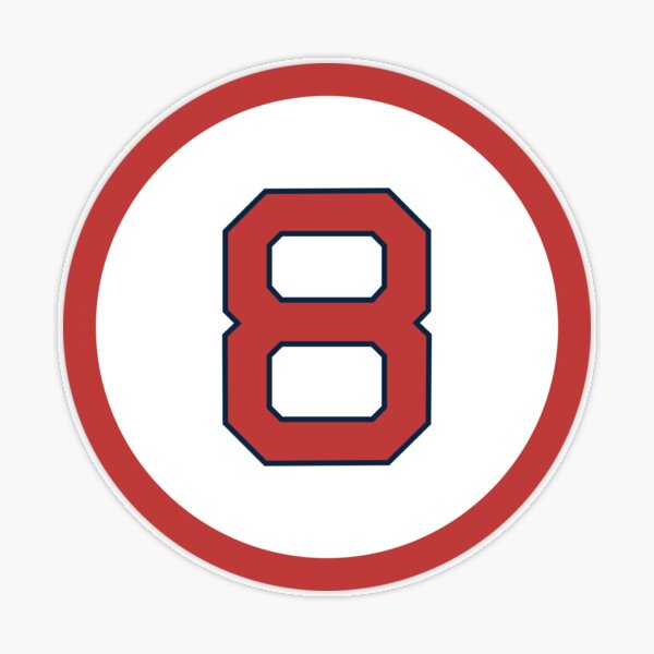 Carl Yastrzemski #8 Jersey Number Sticker for Sale by StickBall