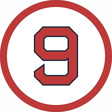 Ted Williams #9 Jersey Number Sticker for Sale by StickBall