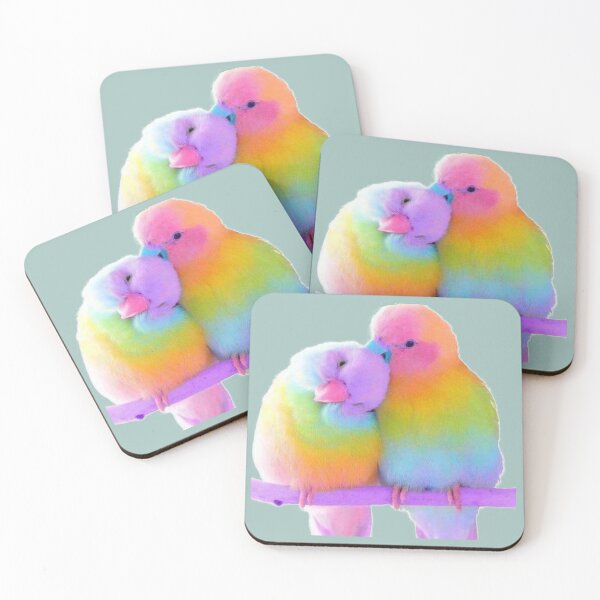 Item preview, RAINBOW LOVE BIRDS designed and sold by THE AMERICAN TEEVANGELIST.