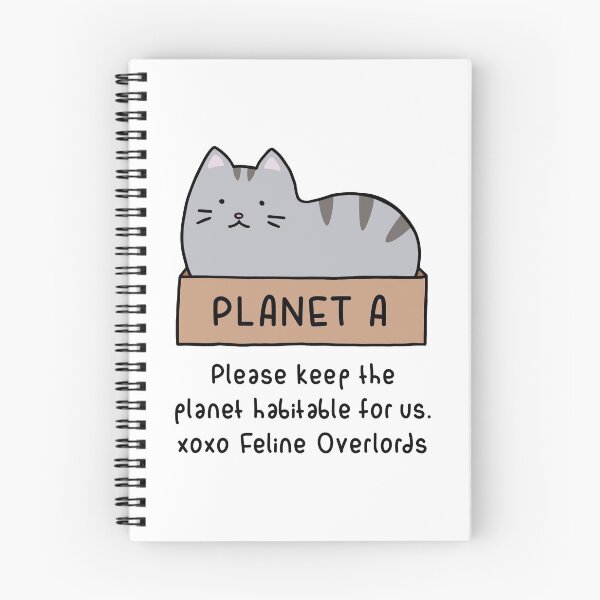 Item preview, Gray Cat - Habitable Planet (Black Text) designed and sold by ImperfectLife.