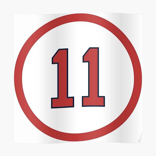 Rafael Devers #11 Jersey Number Poster for Sale by StickBall