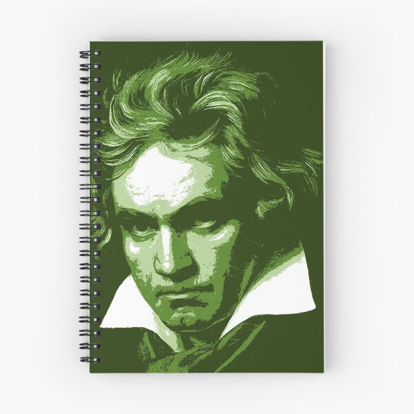 Artikelvorschau, Ludwig van Beethoven Grünes Porträt entworfen und verkauft von zavadadesigns.