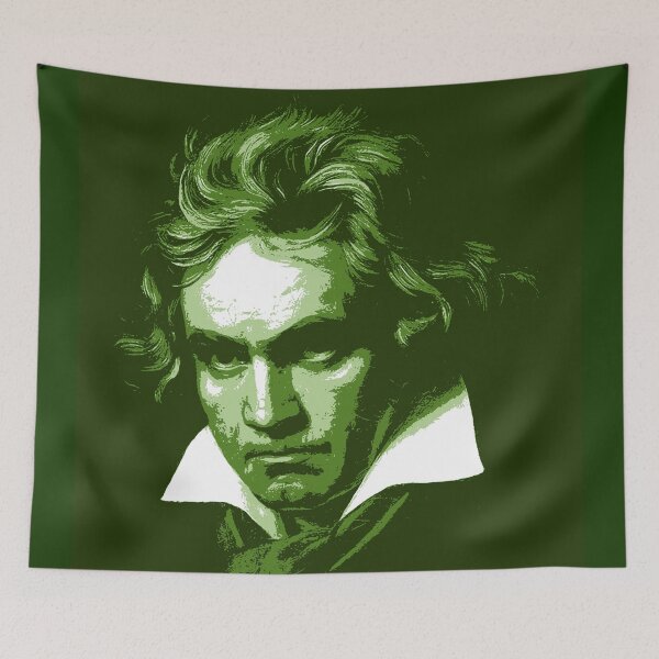 Item preview, Ludwig van Beethoven Green Portrait designed and sold by zavadadesigns.