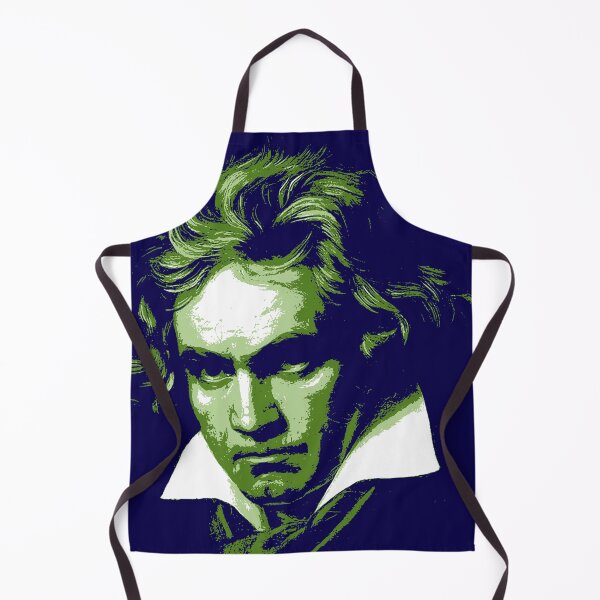 Item preview, Ludwig van Beethoven Green Blue Portrait designed and sold by zavadadesigns.