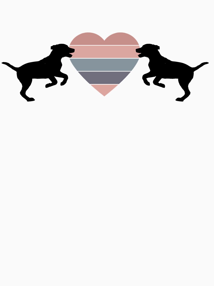 Valentine's Pastel Jumping Pups Heart by mikepil