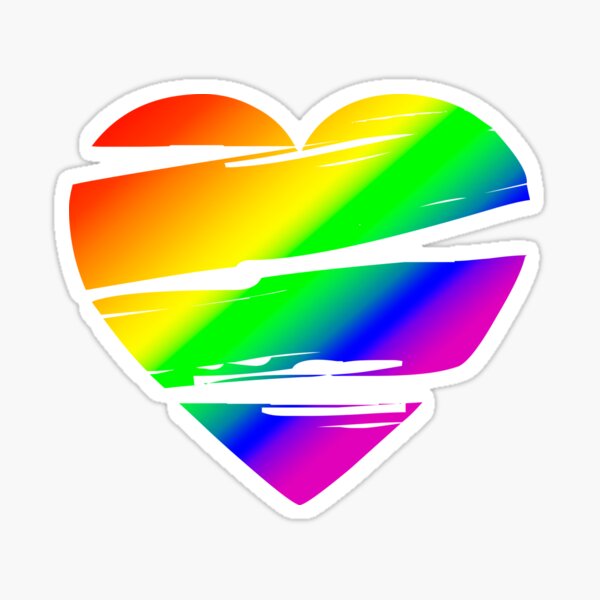 "Scratch Heart" Sticker for Sale by epicphrases Redbubble