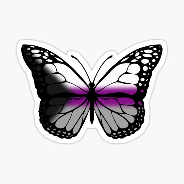 Demisexual Pride Butterfly Sticker For Sale By Looktothe Sky Redbubble 5417