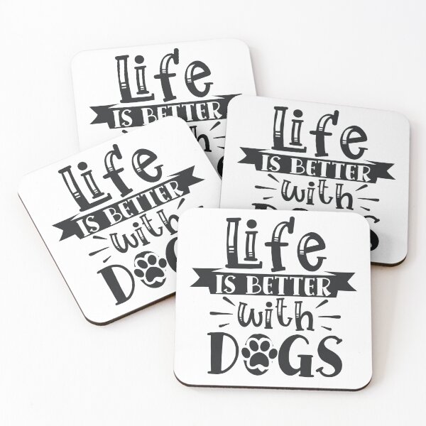 Item preview, Life Is Better With Dogs for Dog Lovers and Dog Family designed and sold by Teez-Me.