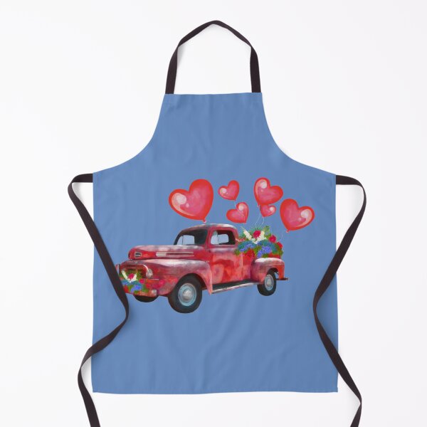 Item preview, Valentines Day Painted Vintage Truck with Love Heart and Balloons, Sticker T-Shirt Laptop Water Bottle designed and sold by StickerArtwork.