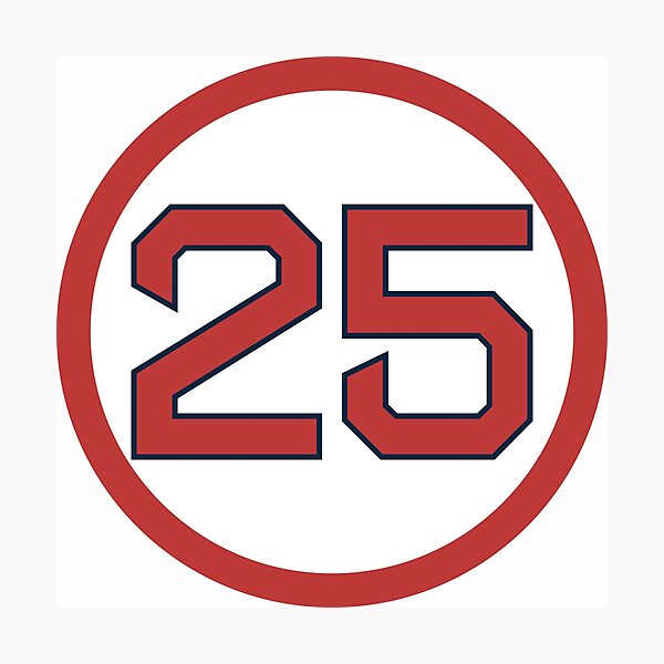 Item preview, Steve Pearce #25 Jersey Number designed and sold by StickBall.