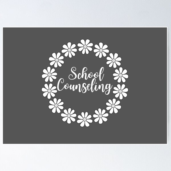 Item preview, School Counseling 2021 Gift Guidance Counselor Love Cute Daisies Floral Circle designed and sold by natalieritchie.