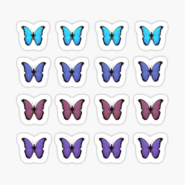 Butterfly Emoji Stickers Redbubble