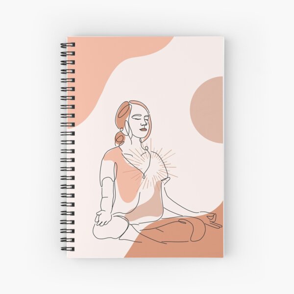 Item preview, 01 Loving Kindness Meditation Line Art Peach designed and sold by The Art of the  Pause.