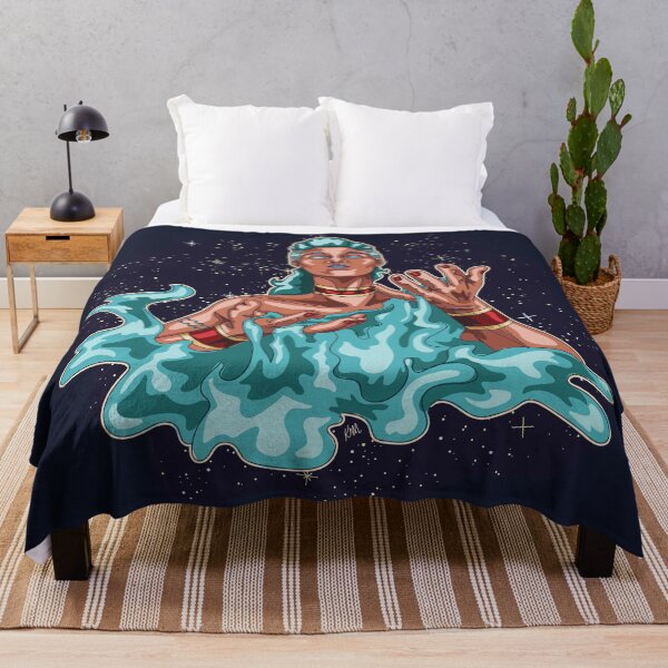 Item preview, Cosmic Aquarius Red | Aquarius Illustration designed and sold by Karli Mogen.