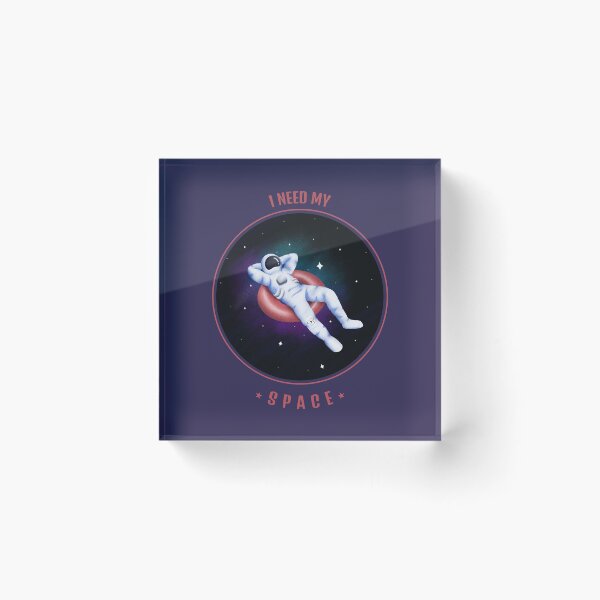 Item preview, I Need My Space - Introvert Cool Astronaut designed and sold by Quotes-I-Wear.