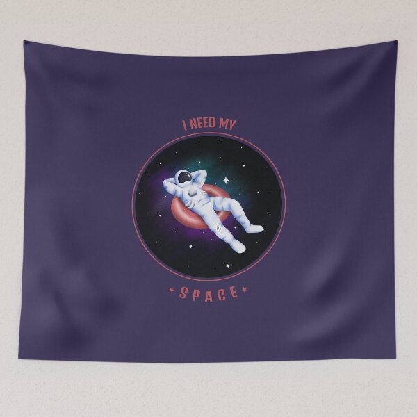 Item preview, I Need My Space - Introvert Cool Astronaut designed and sold by Quotes-I-Wear.