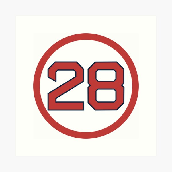 Item preview, JD Martinez #28 Jersey Number designed and sold by StickBall.