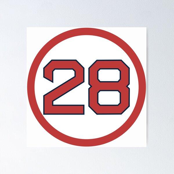 Item preview, JD Martinez #28 Jersey Number designed and sold by StickBall.
