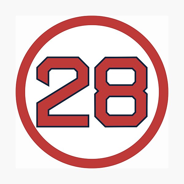 Item preview, JD Martinez #28 Jersey Number designed and sold by StickBall.