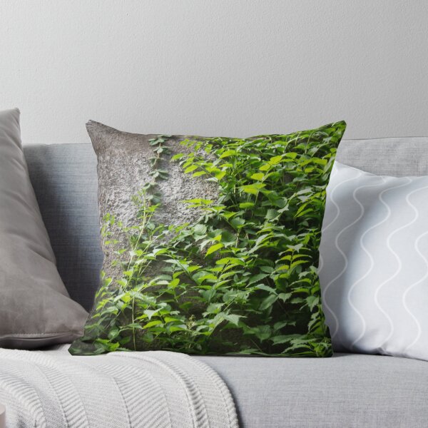 Item preview, a concrete wall overgrown with foliage designed and sold by nataliavavilina.