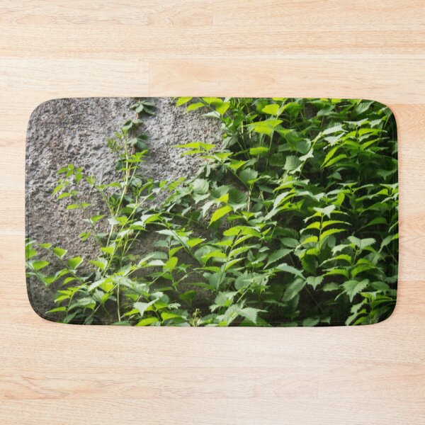 Item preview, a concrete wall overgrown with foliage designed and sold by nataliavavilina.