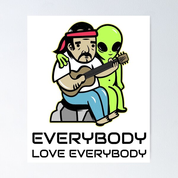 Item preview, Everybody Love Everybody Alien Design designed and sold by Clothing-Guru.