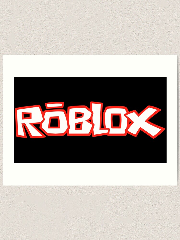 Roblox Logo Art Print By Williamstones Redbubble - roblox logo text art