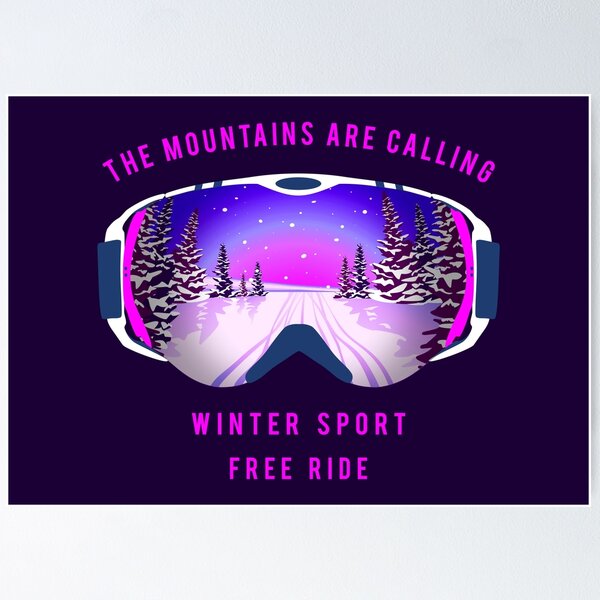 Item preview, Ski goggles. The Mountains are calling designed and sold by lents.