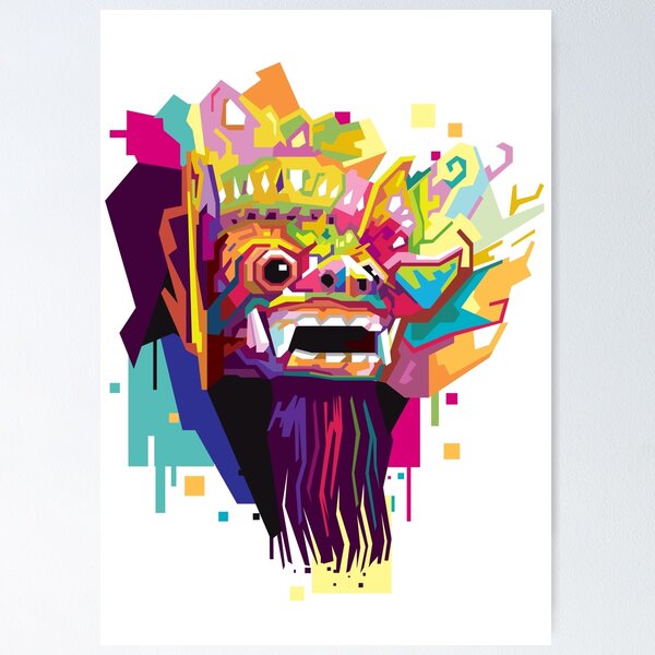 Item preview, Barong in WPAP (Wedha's Pop Art Portrait) designed and sold by Chandrartz.