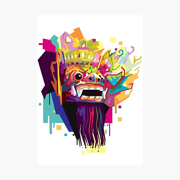Item preview, Barong in WPAP (Wedha's Pop Art Portrait) designed and sold by Chandrartz.