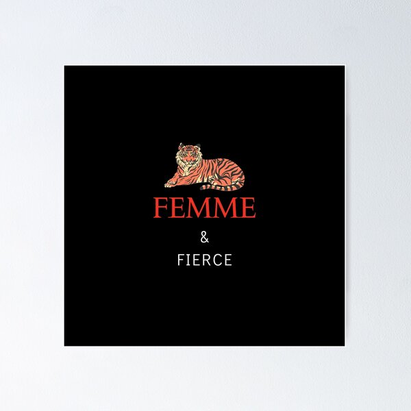 Aperçu de l'œuvre Femme & Fierce Design créée et vendue par Dashagraphy.