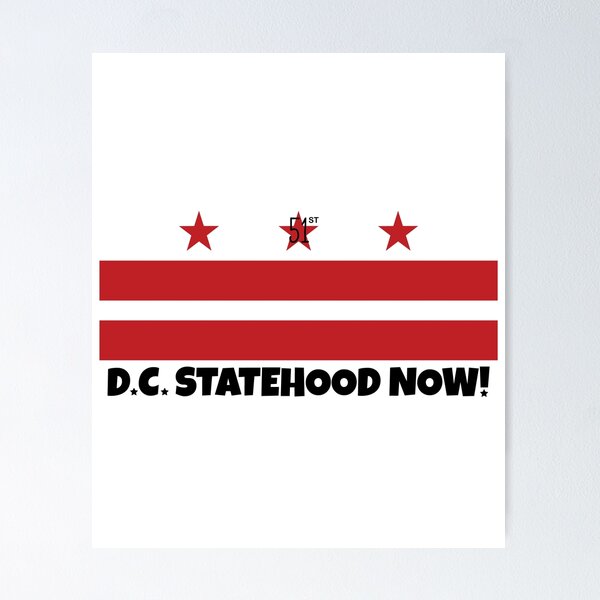 Item preview, Washington DC Protest Flag - DC Statehood now designed and sold by vonkhalifa15.