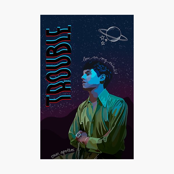 Item preview, "Trouble" By Omar Apollo designed and sold by RheDesignedCo.